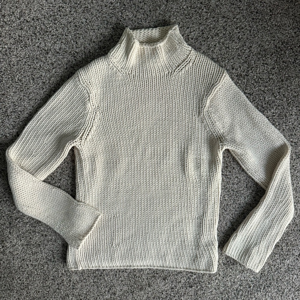 GAP Cream Turtleneck Sweater